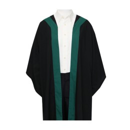 Tailor-made black gown with green finish Design Hong Kong Polytechnic University Higher Diploma/Certificate Graduation Gown Hong Kong Polytechnic University School of Health and Social Sciences Graduation Gown Manufacturer DA541 Tailor-made black gown with green finish Design Hong Kong Polytechnic University Higher Diploma/Certificate Graduation Gown Hong Kong Polytechnic University School of Health and Social Sciences Graduation Gown Manufacturer DA541